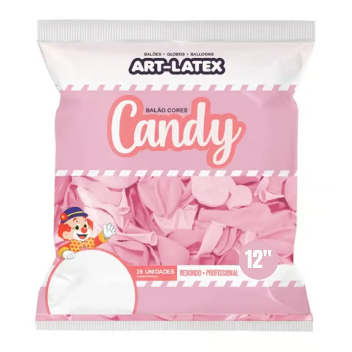 BALÃO ART LATEX CANDY NUMERO 12