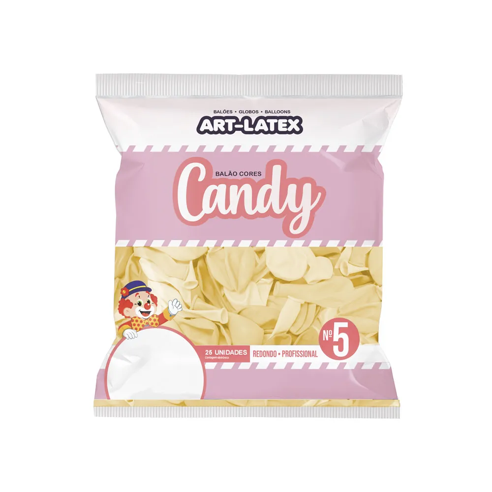 BALÃO ART LATEX CANDY NUMERO 5