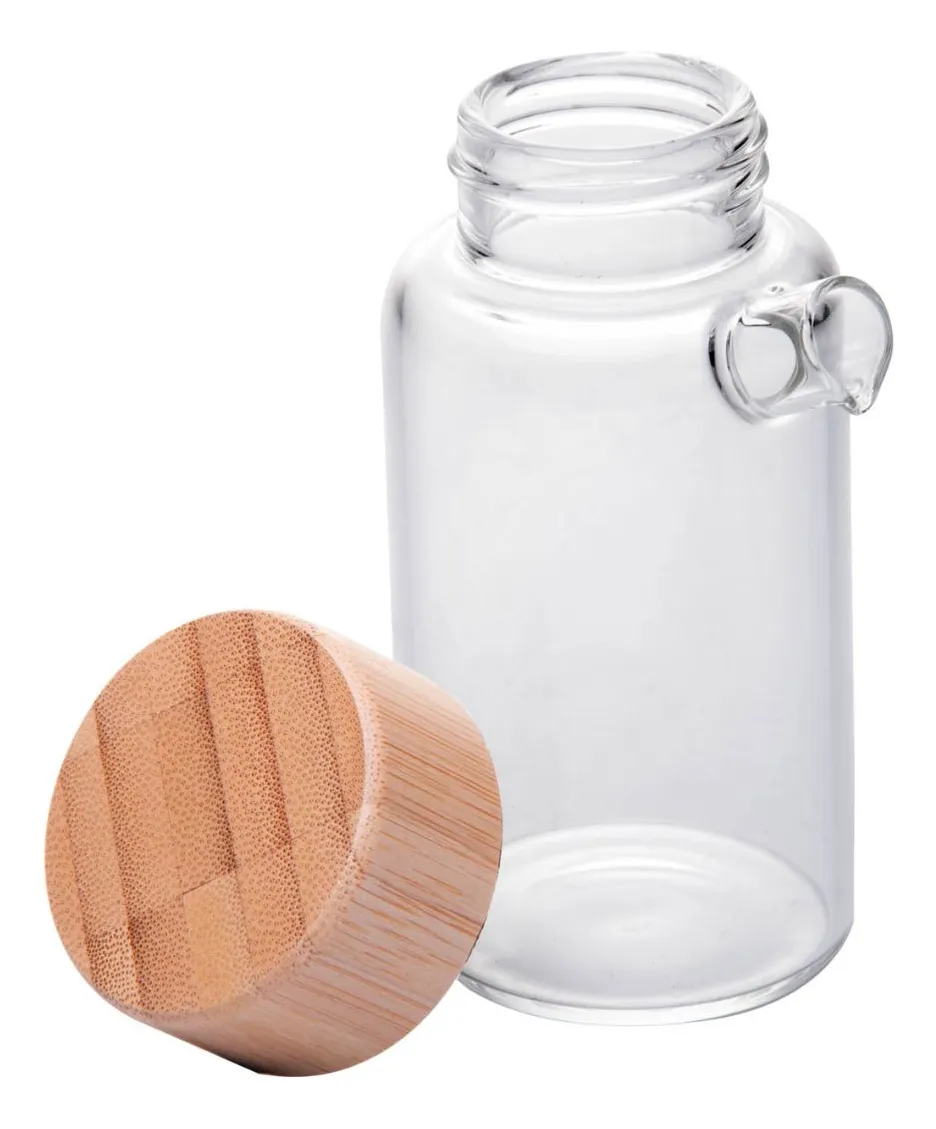 CONJUNTO DE GALHETERO DE VIDRO COM TAMPA WOLFF 02