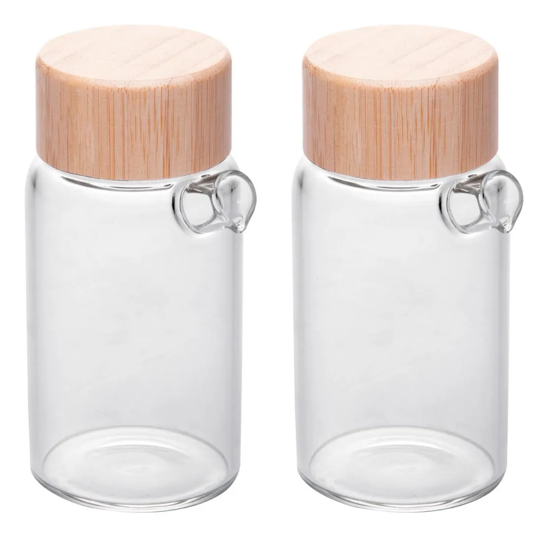 CONJUNTO DE GALHETERO DE VIDRO COM TAMPA WOLFF 03