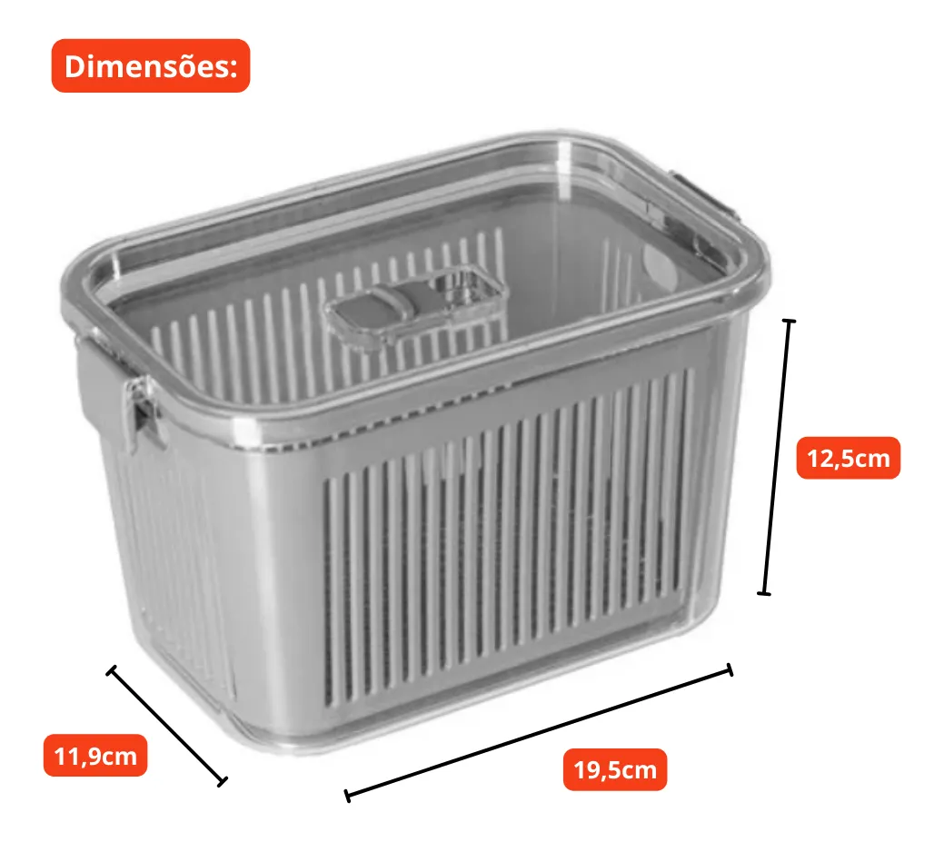 POTE SLIM MULTIUSO HERMETICO 1,780L CINZA PARAMOUT 03