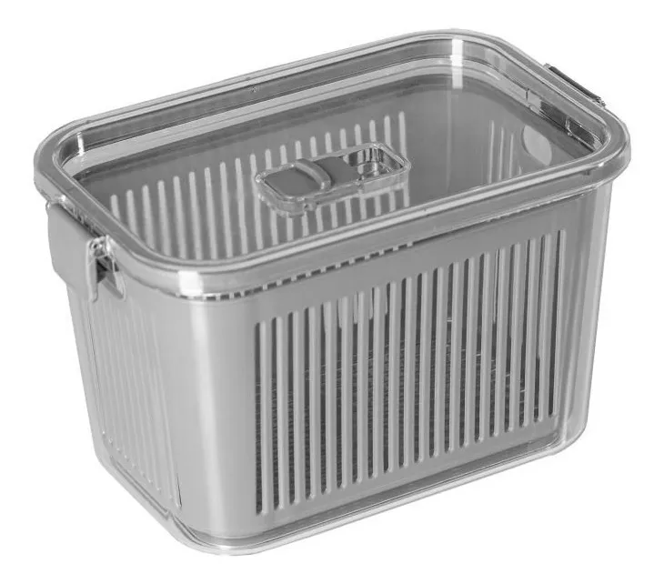 POTE SLIM MULTIUSO HERMETICO 1,780L CINZA PARAMOUT